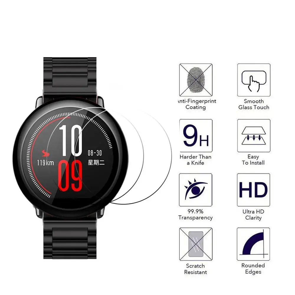 Защитная пленка для экрана 2.5D9H спортивных смарт-часов Xiaomi Huami Amazfit Pace прозрачное