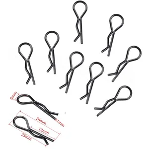 Универсальные Металлические зажимы, 50 шт.лот, изгиб для всех радиоуправляемых кузовов 110, 190 мм, 200 мм, запасные части