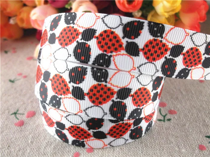 18092701 7/8&quot 22mm 50 yards leaf printed grosgrain ribbons DIY hair bows handmade materials | Дом и сад