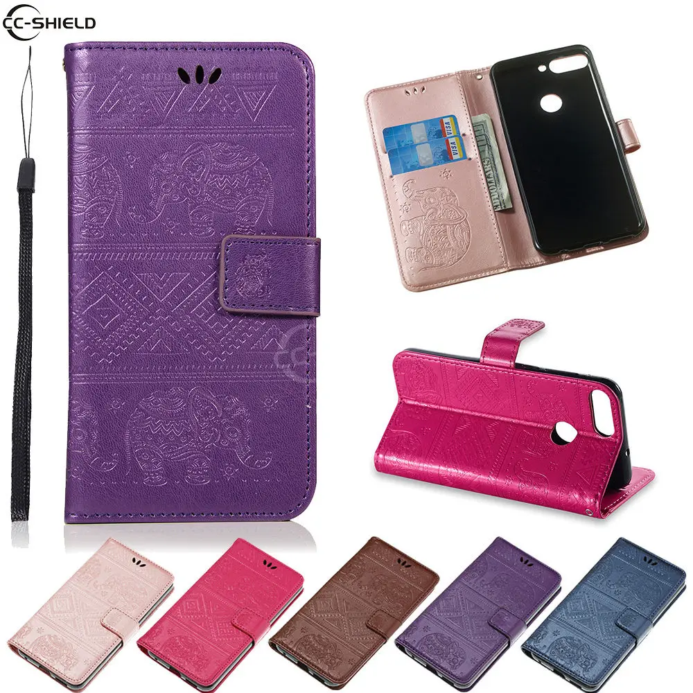 Флип чехол для Huawei Honor 7A Pro 5 7 ''AUM L29 кожаный бумажник A7 AUM телефона|cover for asus|phone