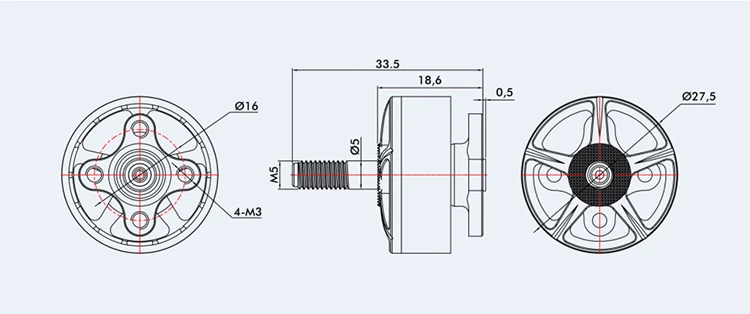 T-двигатель F40 PRO III 1600kv/2400/2600kv 3-4S бесщеточный двигатель F60 PRO III 1750KV/2500KV/2700KV 5-6S CW резьбовой бесщеточный двигатель