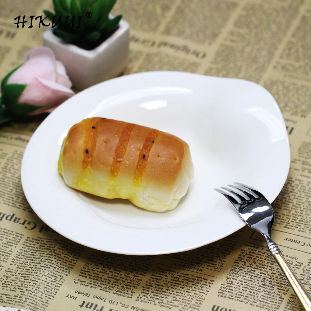 8 &quotкачественная тарелка для ужина из белого фарфора Западная еда круглая