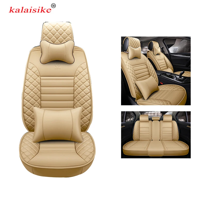 

Универсальные кожаные чехлы kalaisike на сиденья автомобиля для Buick все модели VELITE Excelle Envision Verano ENCORE анклава regal автостайлинг