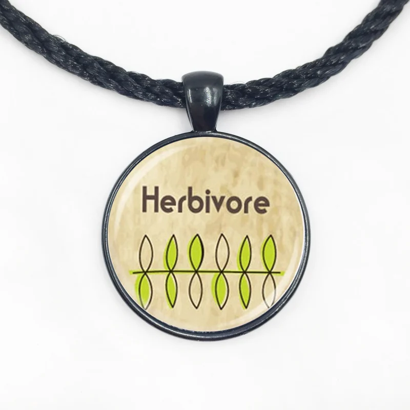 Стеклянный купол оптом подвесные украшения для вегетарианцев herbivore ожерелье в