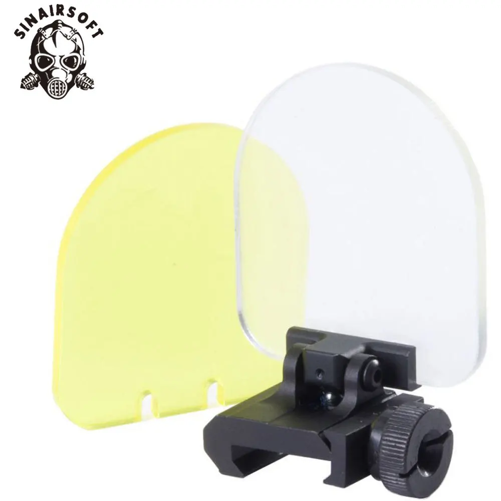 

SINAIRSOFT bulletproof lens protector folding for airsoft 551 552 553 556 557 scope red green dot sight Black hunting SA6501