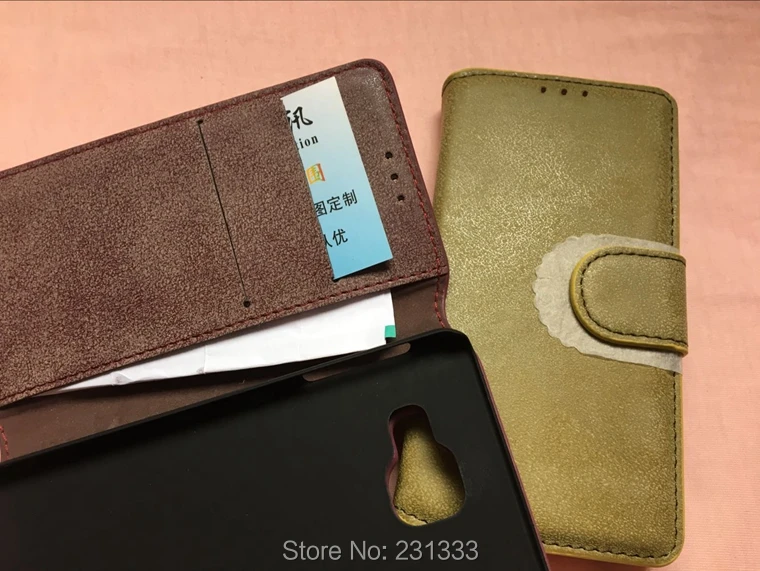 Ретро матовый флип-кошелек кожаный чехол для Samsung Galaxy A310 A3 2016 TPU стенд ID кошелек