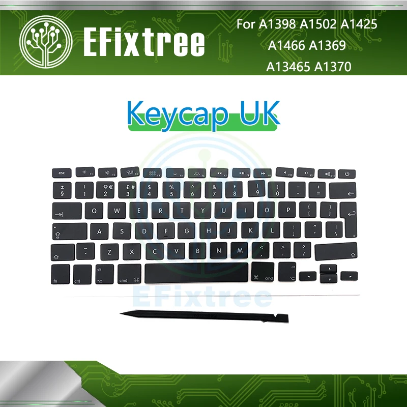 Клавиатура New Set Keys UK для Macbook Pro Air 13 'ཋ'' A1370 A1465 A1466 A1369 A1425 A1398 A1502 колпачки