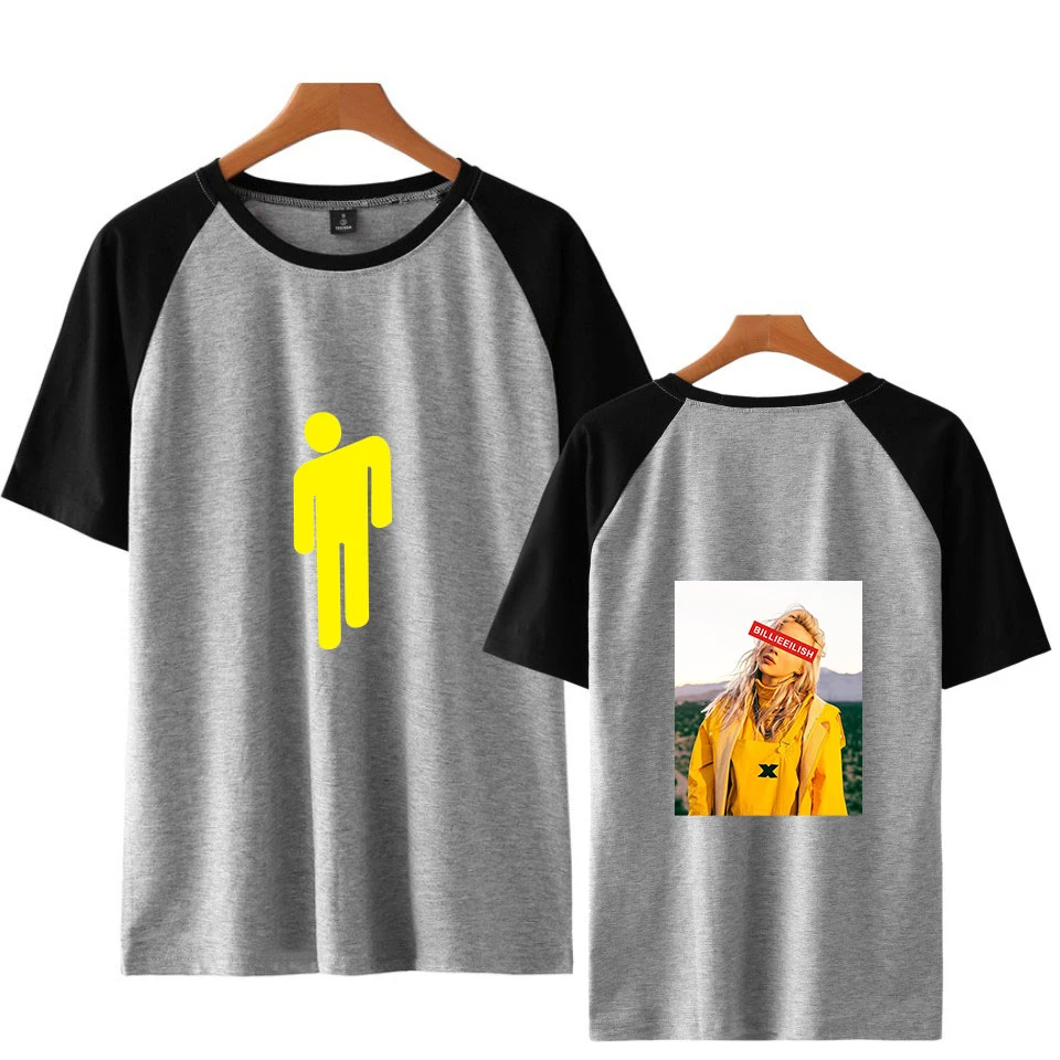 Новый тренд Billie Eilish Fans реглан HARAJUKU женская футболка Летняя дышащая горячая