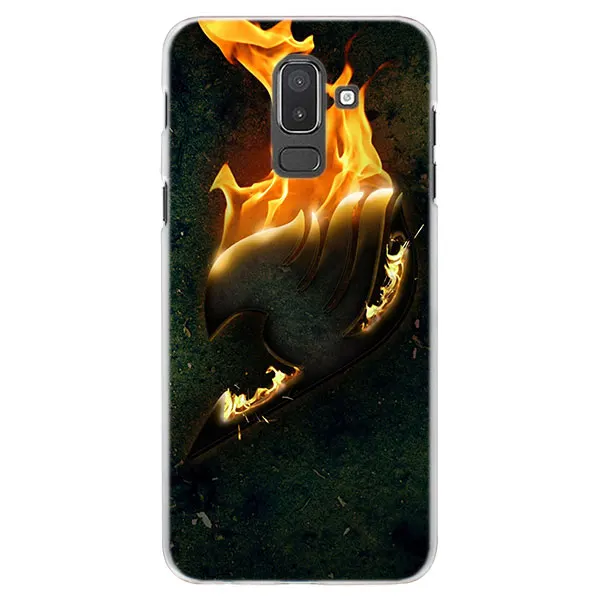 09 Аниме Манга Сказочный Хвост Логотип чехол для телефона для samsung Galaxy J3 J4 J6 Plus J7 J8 A6 A7 A8 Plus жесткий чехол-накладка - Цвет: 09