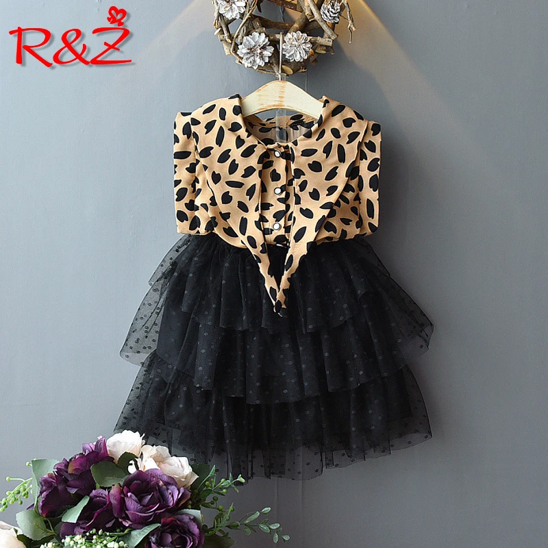 Комплект из 2 предметов для девочек R & Z Модный комплект юбки и с леопардовым