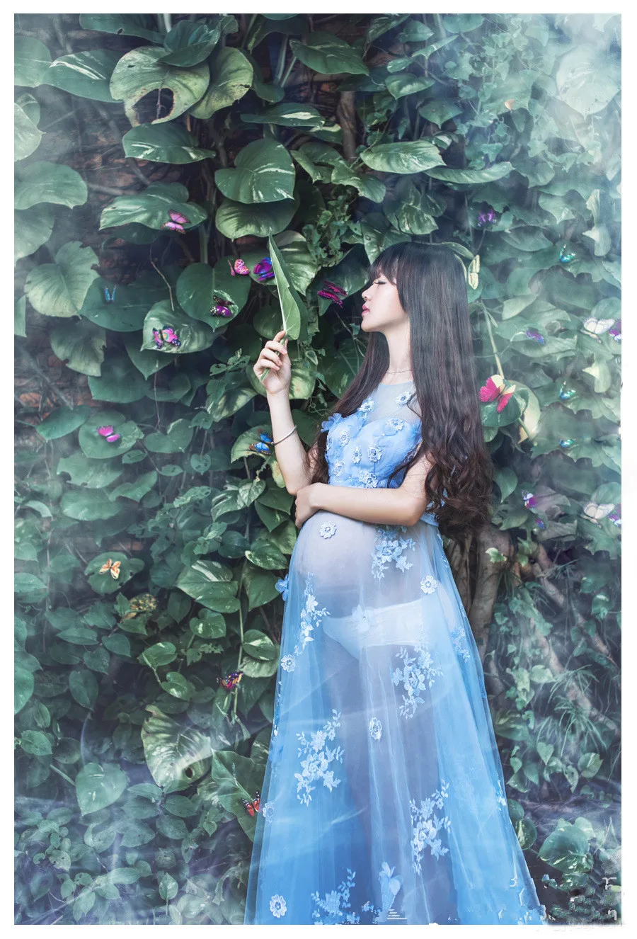 Привет Блум беременных женщин мода фотографии реквизит романтический