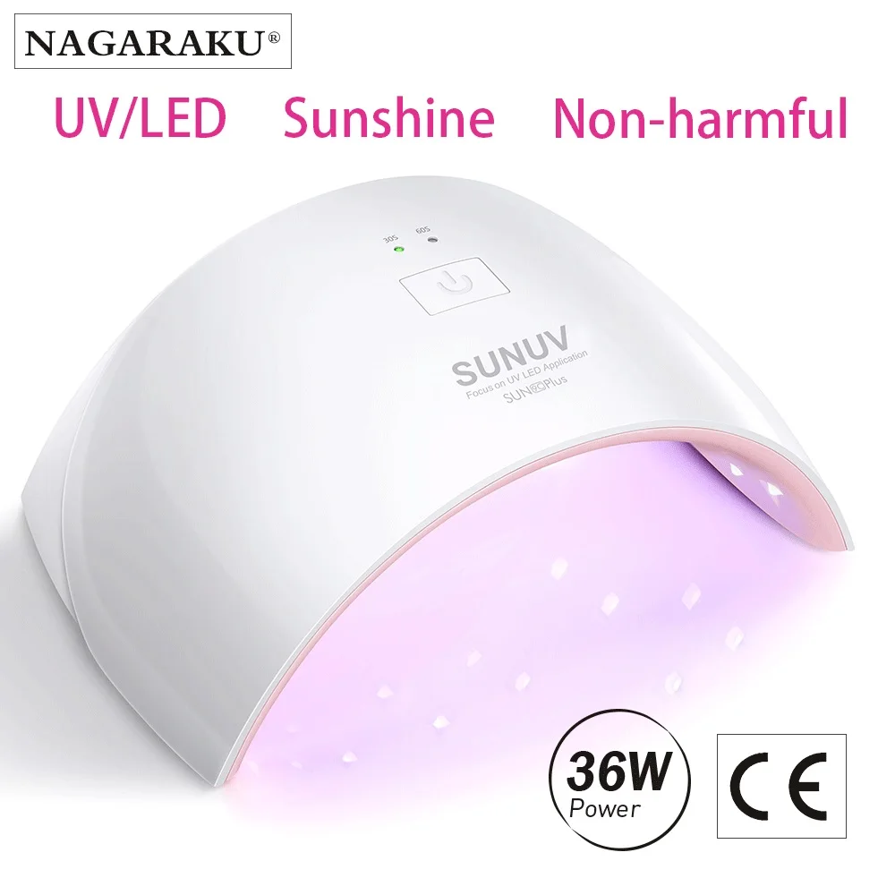 УФ лампа SUNUV SUN9c Plus 36 Вт светодиодная Сушилка для ногтей гель в форме арки