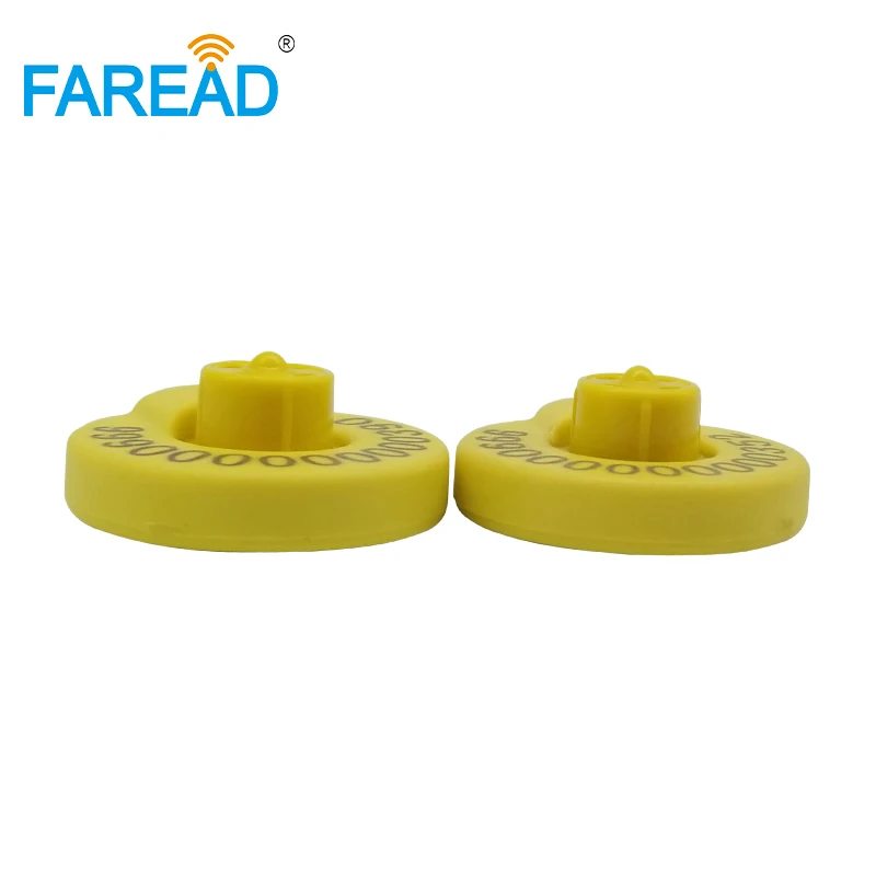 Ушная RFID-бирка x80pcs для отслеживания животных ISO11784 ISO11785 сертификация ICAR 134 2 кГц