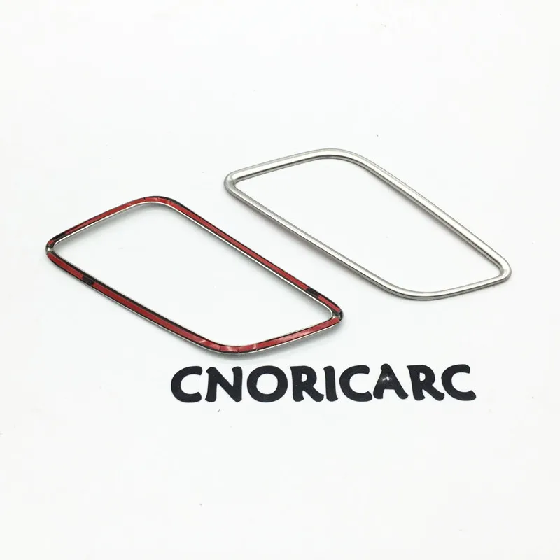 

Stainless Steel Dashboard Air Conditioning Outlet Frame Decoration Cover Trim 2Pcs For Audi A4 2017 2018