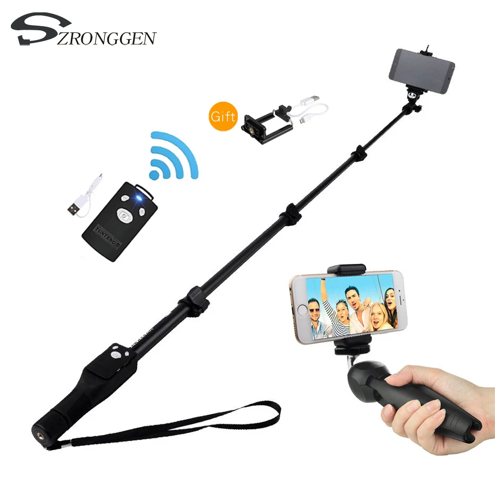 Для Gopro Hero цифровая камера телефон Yunteng 1288 Bluetooth селфи палка Автоспуск полюс Автопортрет монопод или 228 мини штатив