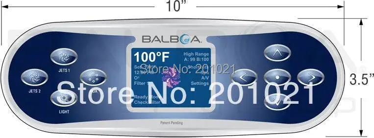 Balboa TP800 ЖК-меню базовый верхний боковой контроллер 9 кнопок с ЖК-дисплеем PN 50261 -