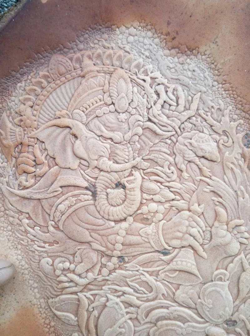 Ganesha шаблон ручной работы уникальный дизайн кожаные рабочие инструменты резьба удары штамп ремесло кожа с кожаными резными инструментами