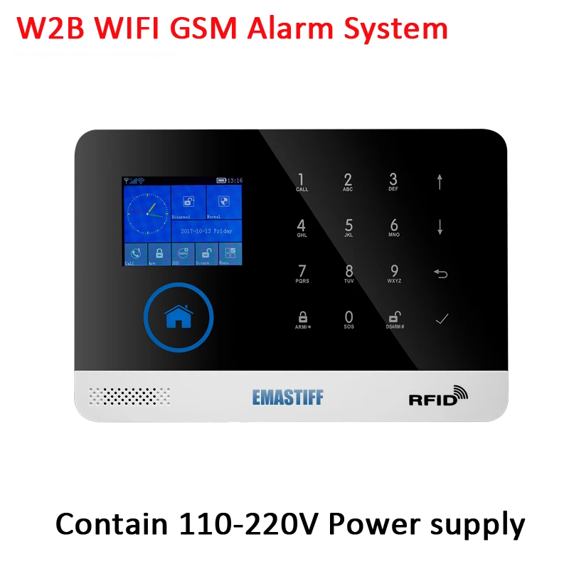 DIY Полный дверной PIR аксессуары для дыма нашей новой W2B WIFI домашней безопасности GSM