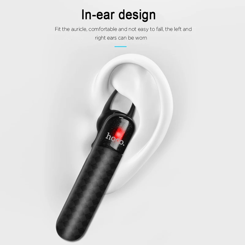 Мини наушники HOCO беспроводная bluetooth гарнитура вкладыши с микрофоном V4.2 Bluetooth для