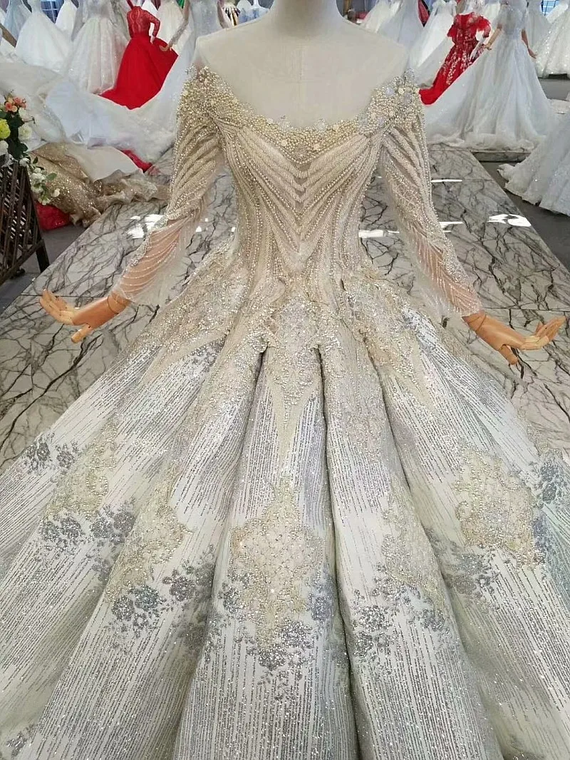 LS247414 королевские блестящие Бальные вечерние платья с блестками длинными