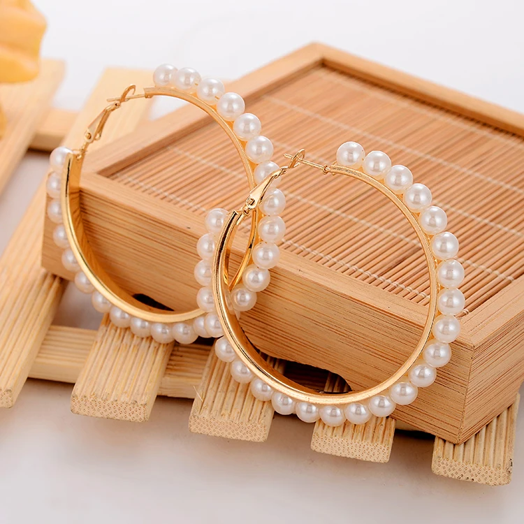Серьги кольца с белыми жемчужинами для девочек|earrings cat|accessories barnearings |