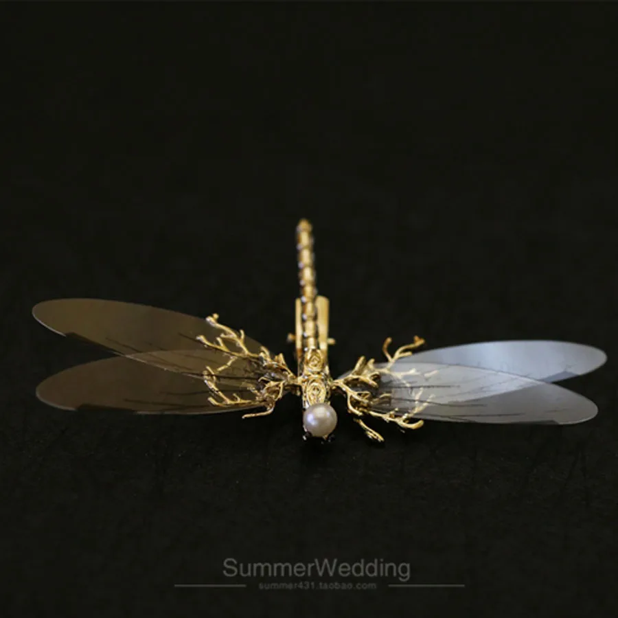 Модные уникальные ювелирные изделия дизайн Schmetterling Большая Стрекоза модная женская брошь femme Bijoux винтажные Броши с насекомыми для женщин