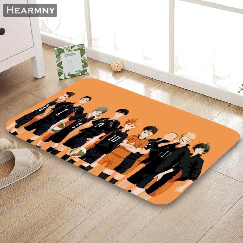 Пользовательский коврик Haikyuu аниме пол/ванная/кухня/пляжный фланелевая губчатая