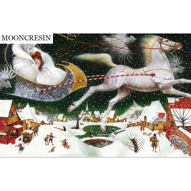 

Diy Craft Diamond Painting Unicorn Diamond Embroidery Full Square Women & Child Mosaic Picture Rhinestone Christmas Decoration