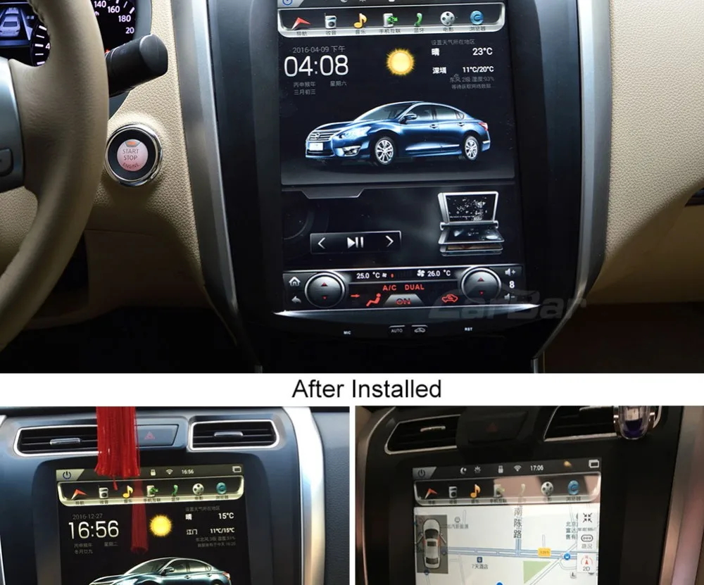 12," вертикальный огромный экран 1280*800 Android автомобильный DVD gps навигатор радио плеер для Nissan Teana 2013 ram 2GB