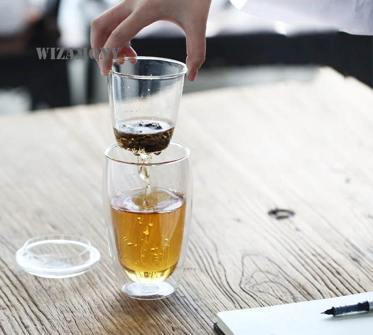WIZAMONY китайский чайный набор кунг-фу gaiwan Чайник чашки ярмарка кружка чайный набор стекло fot подарок офис пуэр посуда для напитков