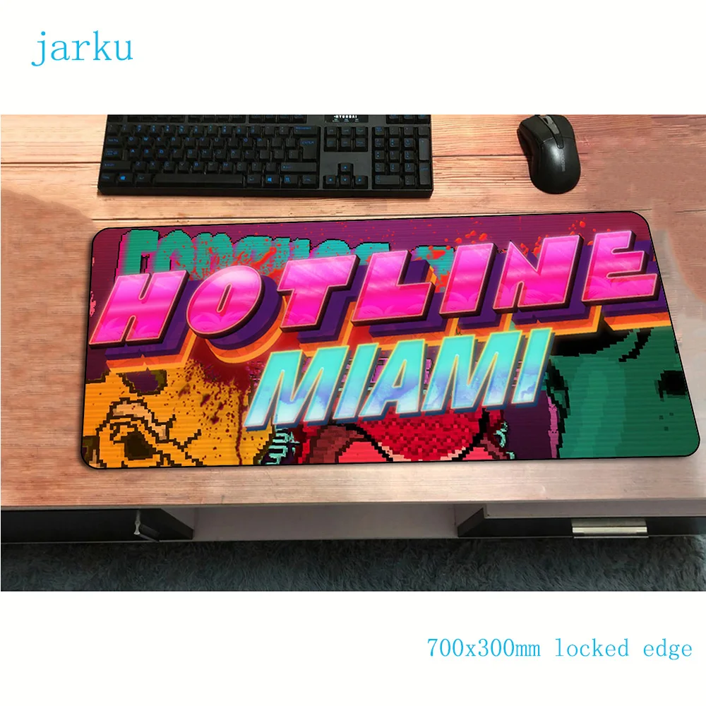 Коврик для мыши hotline miami 700x300x2 мм игровой коврик Аниме подарок офисный notbook