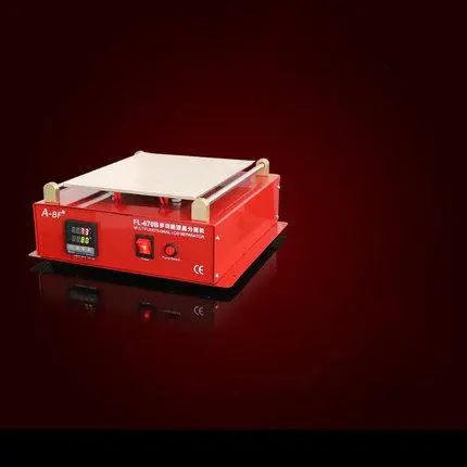 

FL-670B has a 12 inch LCD touch screen mobile phone screen vacuum separator split screen separator