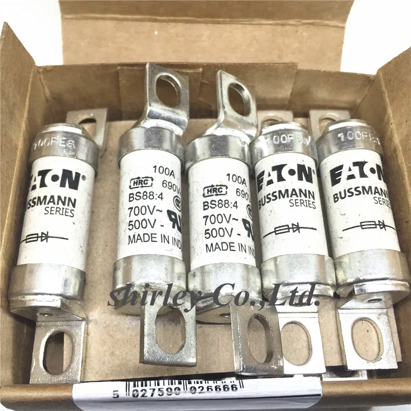 

Новый оригинальный американский предохранитель BUSSMANN BS88: 4 100FE 100A 690V специальная обработка