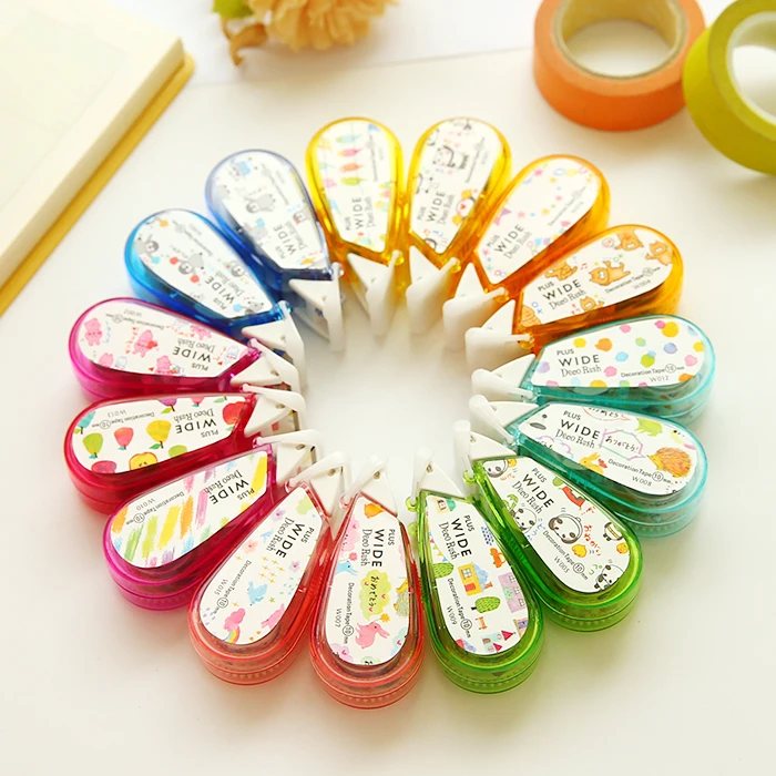 Декоративная Корректирующая лента с радугой/домом/фруктами/флажками Fita Cetim Deco Rush