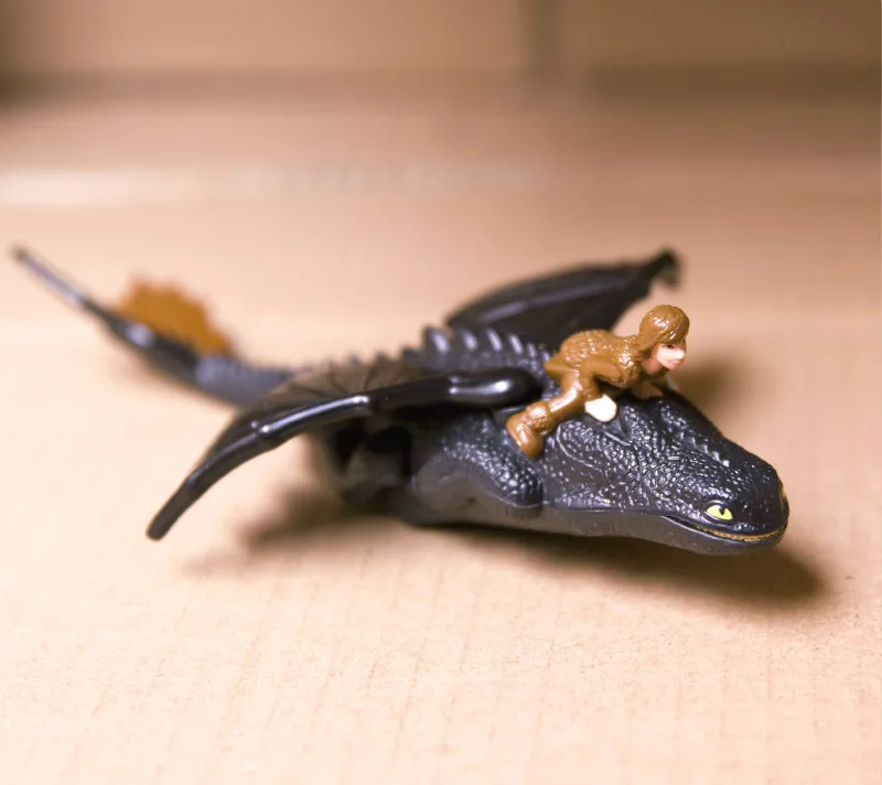 Toothless How to Train Your Dragon PVC Night Fury dragon action figures small birthday gift
