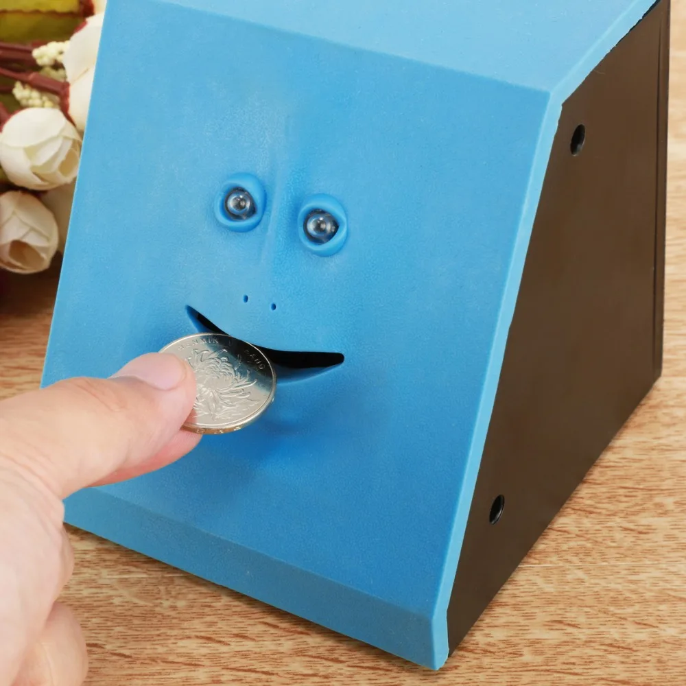 Face Money Eating Box Cute Facebank Piggy Bank Coins Coin Saving for Children Toys Gift Home Decoration | Дом и сад