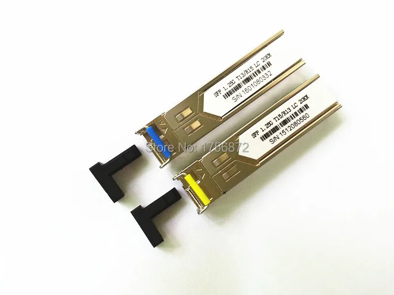 10 пар/партия оптоволоконный приемопередатчик BiDi SFP 1 25G с одним LC разъемом 20 км |