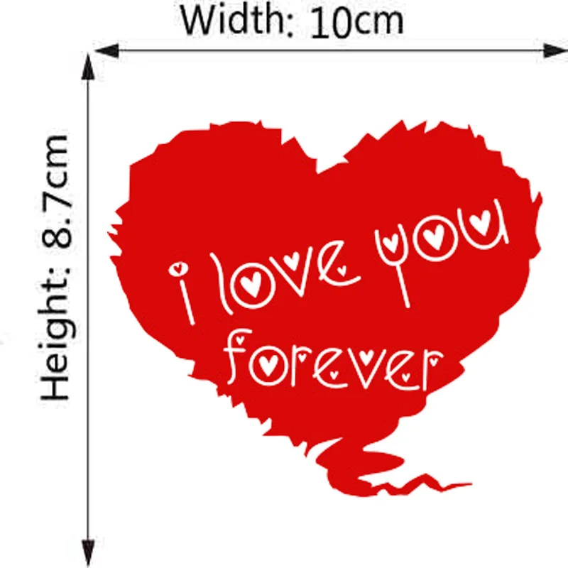 

Настенная наклейка HonC бабочка олень сердце ПВХ