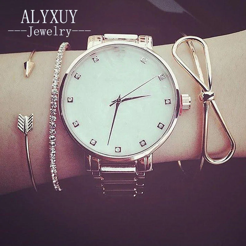 Женский браслет на запястье модный с бантом и кристаллами B0014|bangle set|crystal cuff banglecuff