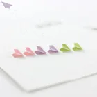 Ручная работа керамические креативные модные серьги маленький новый женский японские керамические серьги #1180