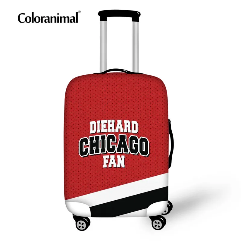 Чехол Coloranimal Die Hard Chicago Fan Suit для багажа дорожный школьный чехол на колесиках