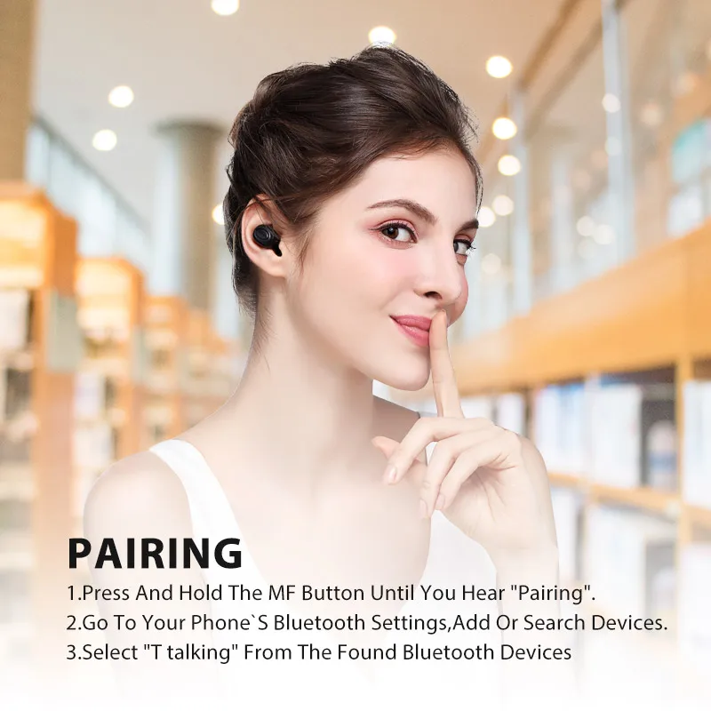 Bluedio T-говорящий Bluetooth наушники Беспроводной наушники-вкладыши голосовое