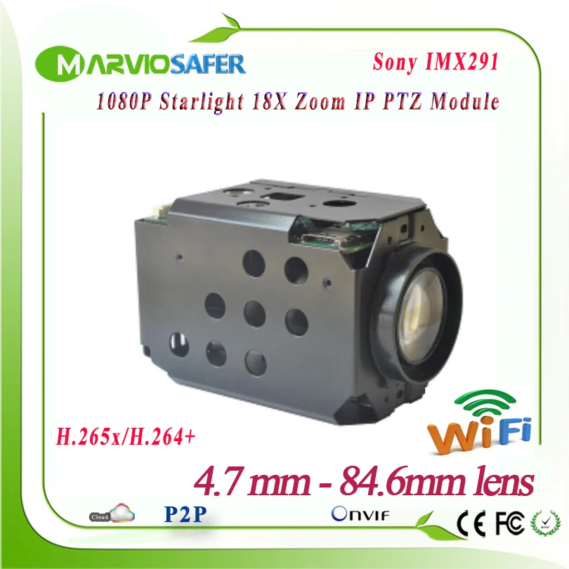 1080P FULL HD 2 мегапиксельная Wi Fi IP PTZ сетевой модуль Starlight красочное ночное видение Sony