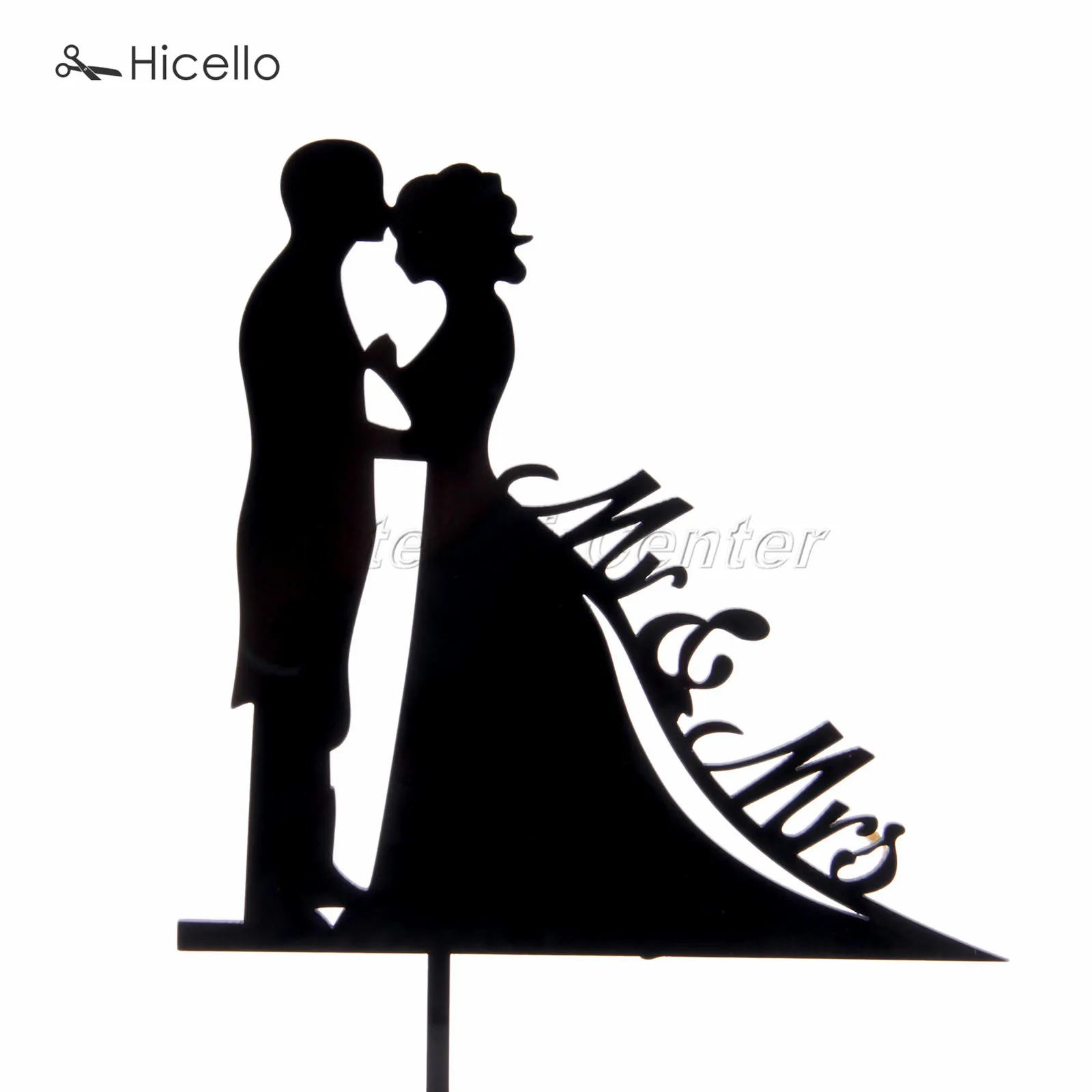 Торт Топпер Mr & Mrs Жених невесты для свадебной вечеринки украшения из акрила
