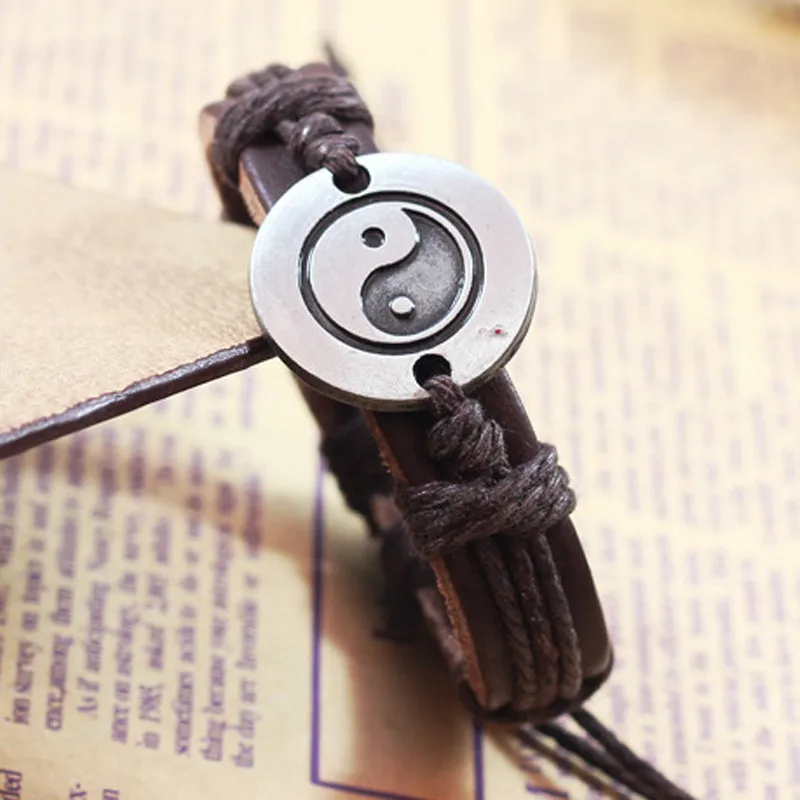 Мужской и женский браслет Tai Chi Ying Yang стильный модный элегантный высокое качество
