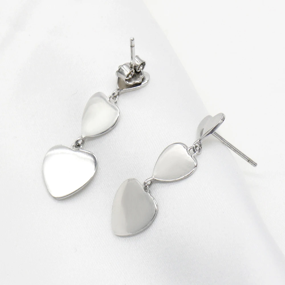 925 Sterling Silver Stud Earrings Love Heart to Romantic for Women Engagement Wedding Jewelry|Серьги-гвоздики| |