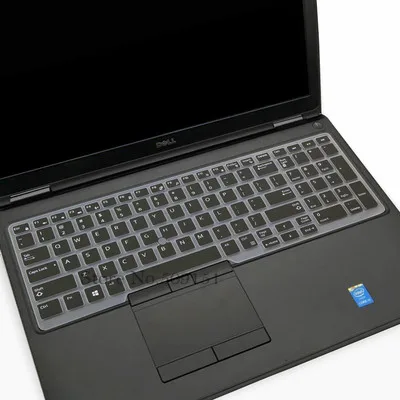 15," чехол для клавиатуры ноутбука Защитная крышка для Dell Latitude E5550 E5570 точность M7510 M7710 M3520 M7520 M7720 7720 7520 3520 - Цвет: Black