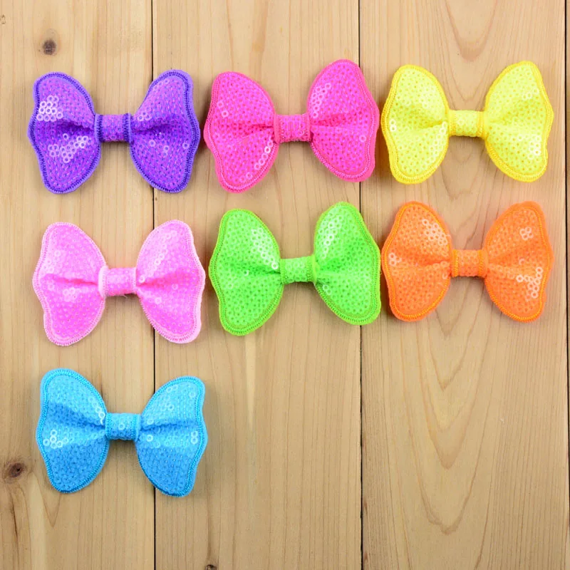 Новое поступление Детские бантики 32 шт./лот милые с блестками бабочка 32C в наличии