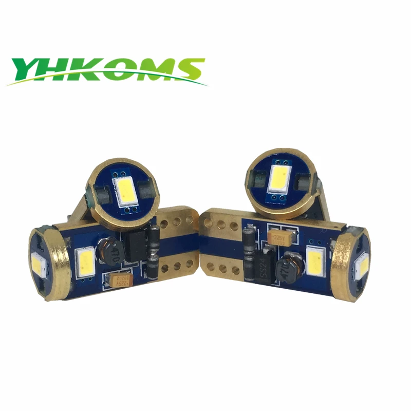 

YHKOMS 194 W5W T10 LED car interior lighting dashboard led bulbs for cars LED singnal bulb 12v 24V T10 clearance light canbus