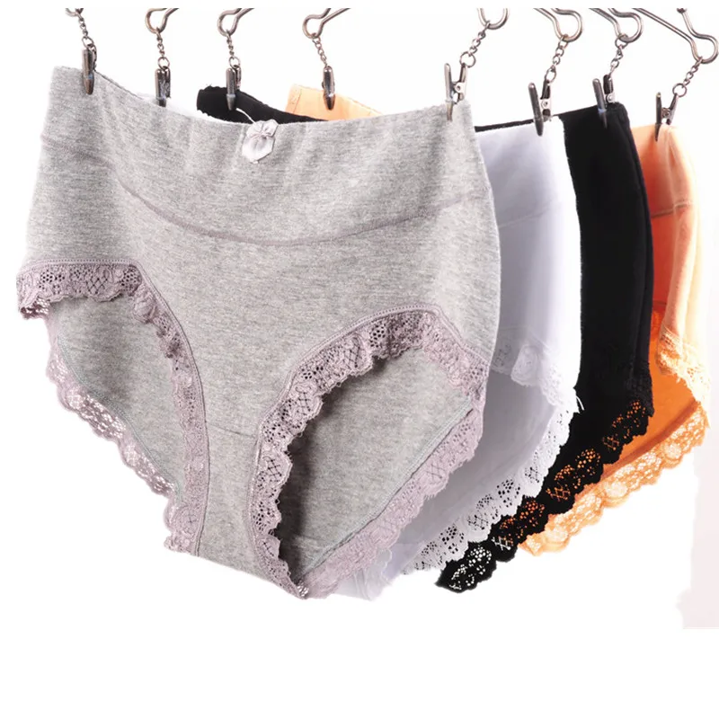 4 шт. женские хлопковые трусы размеры 2XL 3XL 4XL|underwear elastic|underwear femaleunderwear lot |